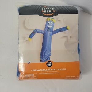 NEW Hyde & Eek Kids' Inflatable Blue Wacky Waver Tube Man Halloween Costume